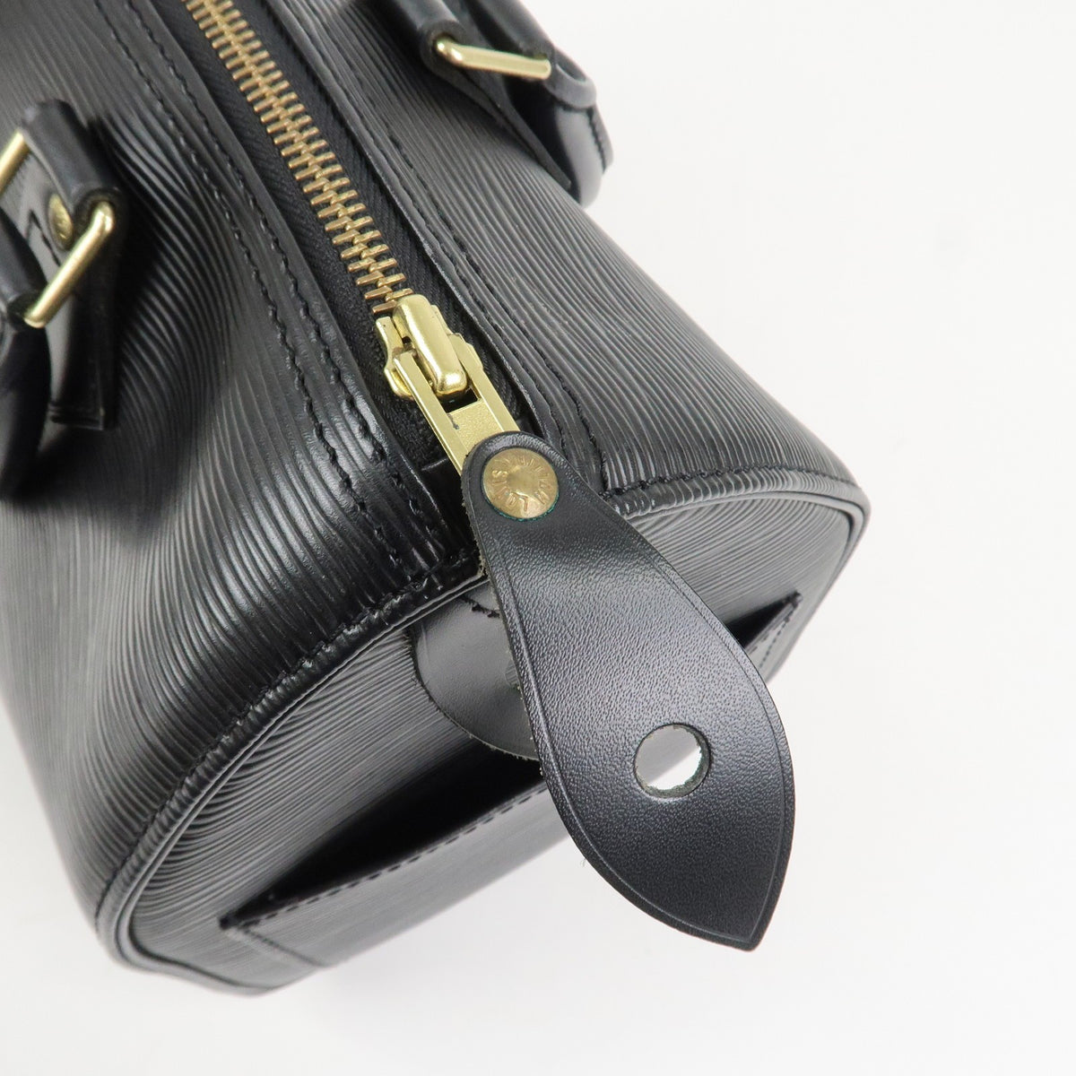 Louis Vuitton Handbag Speedy 25 Epi Leather Boston Bag Noir M59032 Used F/S17