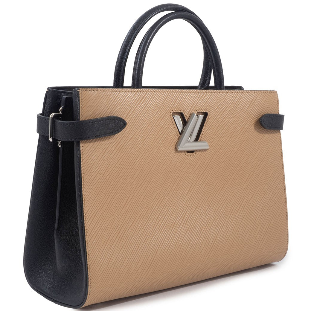 LOUIS VUITTON Twist Tote Bag Epi Camel Short Crossbody Shoulder Bag Preowned2