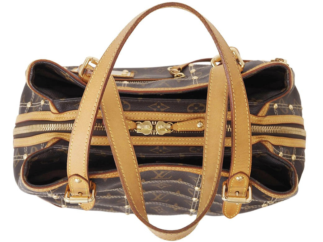 LOUIS VUITTON Handbag Monogram Rivet Tote Bag M40140 Reuse Used Preowned Auth4