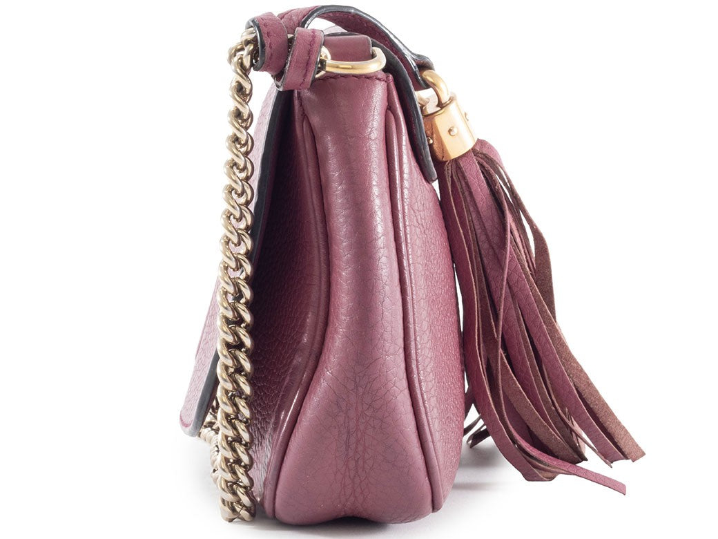 GUCCI Soho Interlocking G Chain Crossbody Shoulder Bag 336752 Womens Preowned3