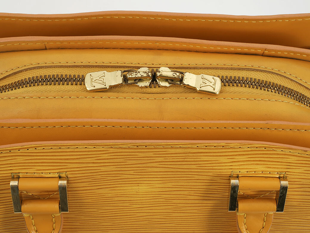 LOUIS VUITTON Pont Neuf Womens Handbag Epi Leather Yellow M52059 Preowned Auth7