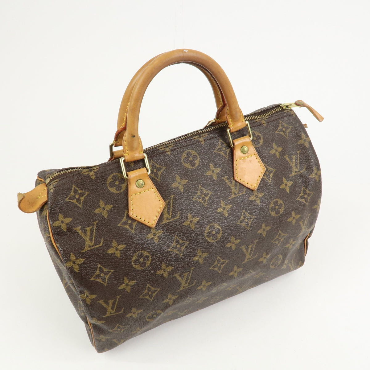 Louis Vuitton Monogram Speedy 30 Boston Bag Hand Bag Brown M41526 Auth Used F/S3