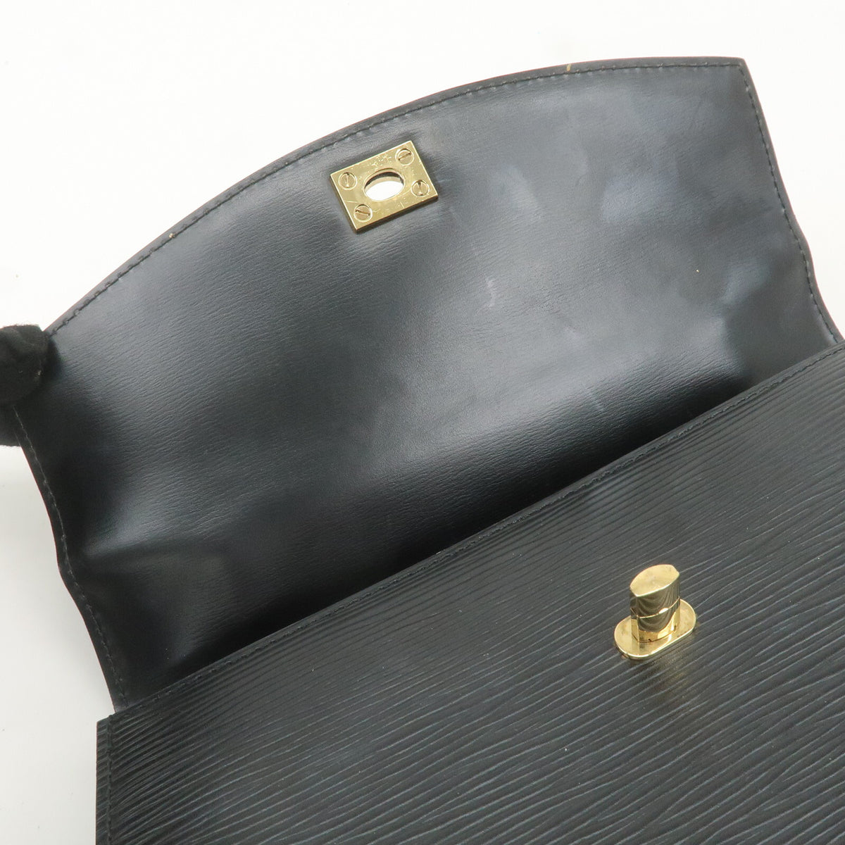 LOUIS VUITTON Malesherbes Handbag Epi Leather Black Noir M52372 Preowned Auth16