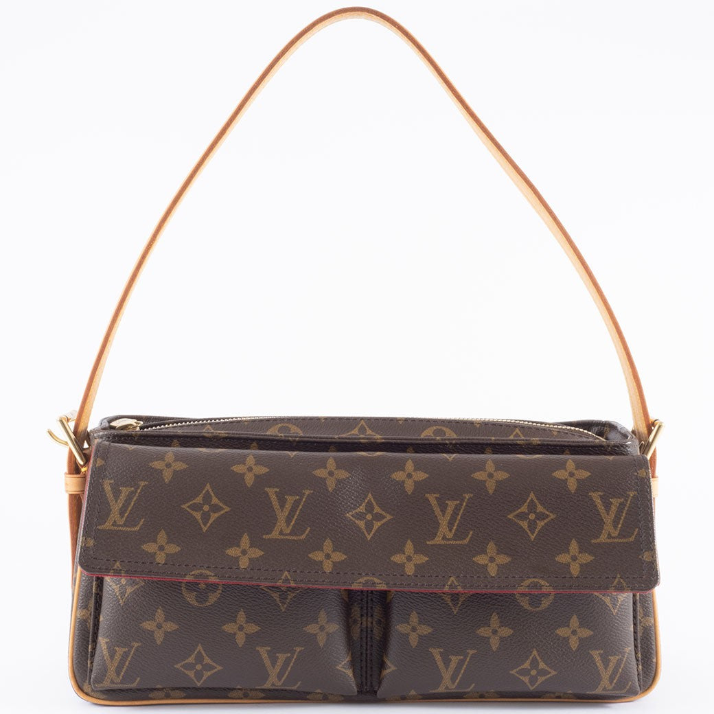 Louis Vuitton Bag Vivacite MM Monogram Shoulder Bag M51164 Reuse Used Preowned0