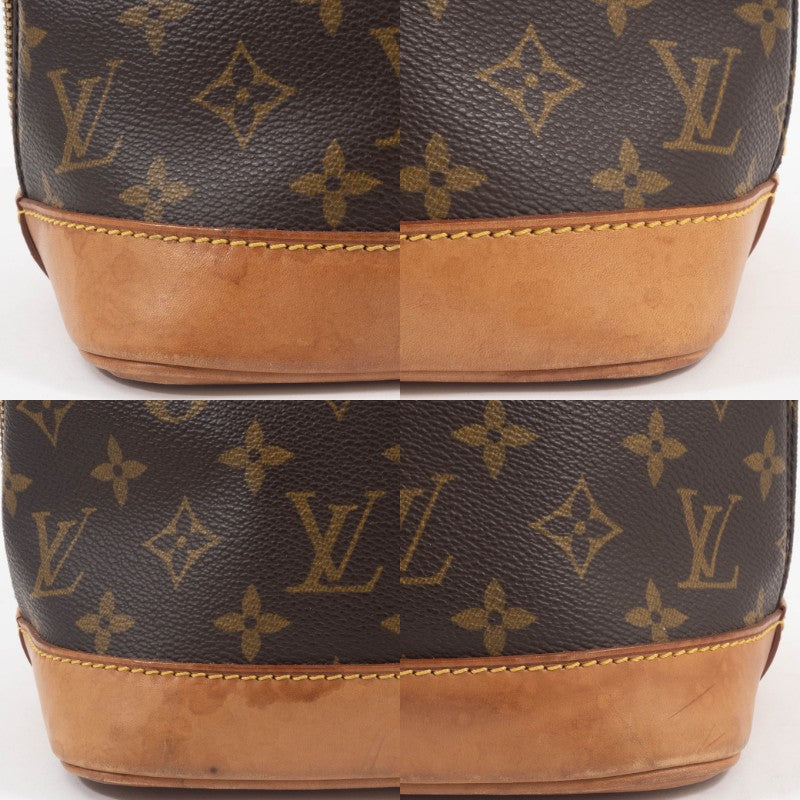 LOUIS VUITTON Alma PM Monogram Womens Handbag M51130 Brown Leather Preowned14