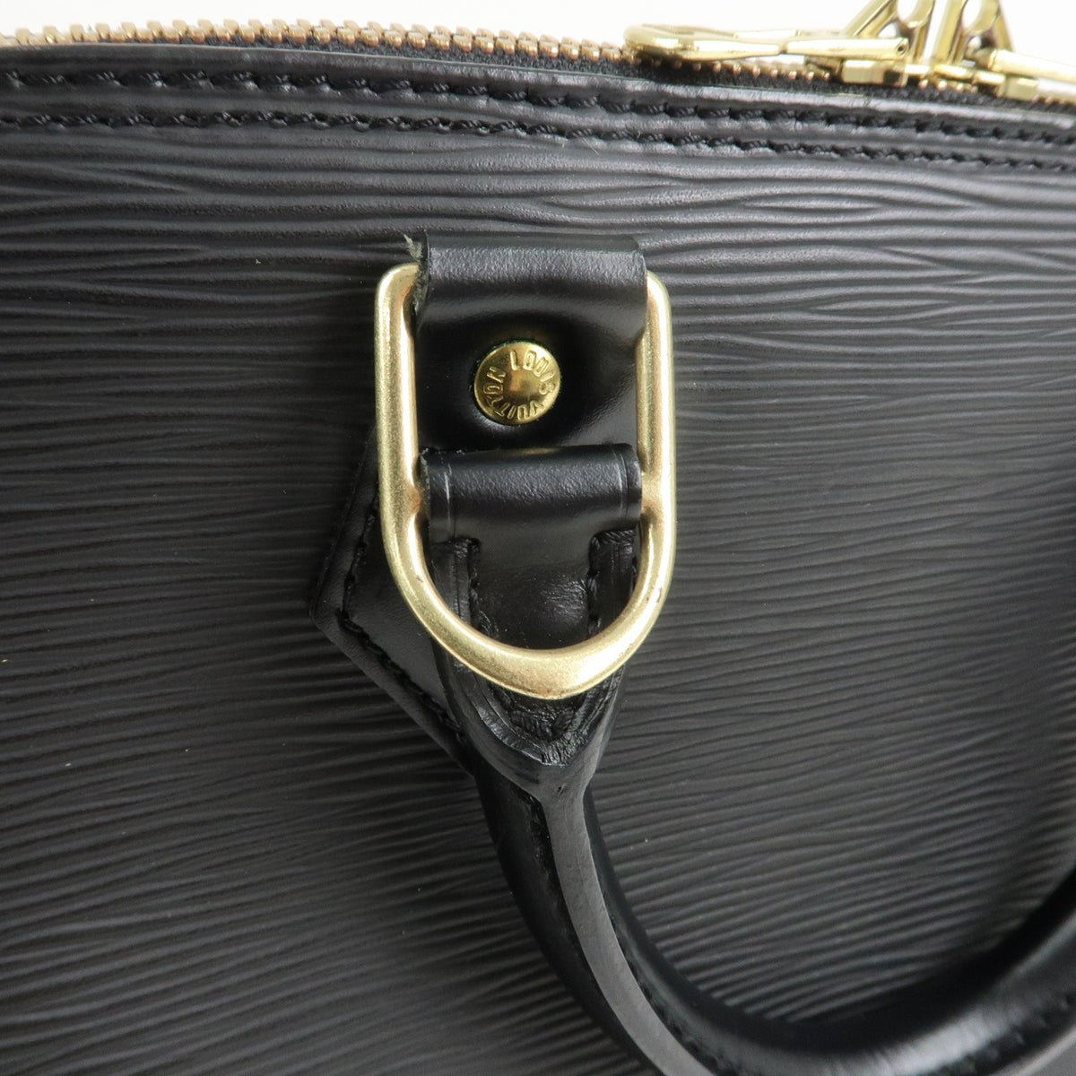 LOUIS VUITTON Alma PM Epi Leather Black Womens Handbag M52802 Preowned Auth8