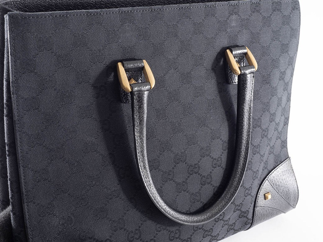 Gucci GG Canvas Handbag Women's Tote Bag Studs 120897 Preowned Used Reuse20