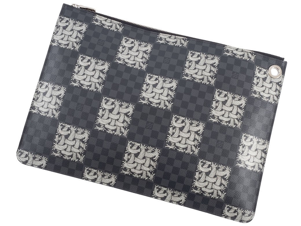 Louis Vuitton Pochette Jour GM Clutch Bag Second Bag N61232 Reuse Used Preowned18