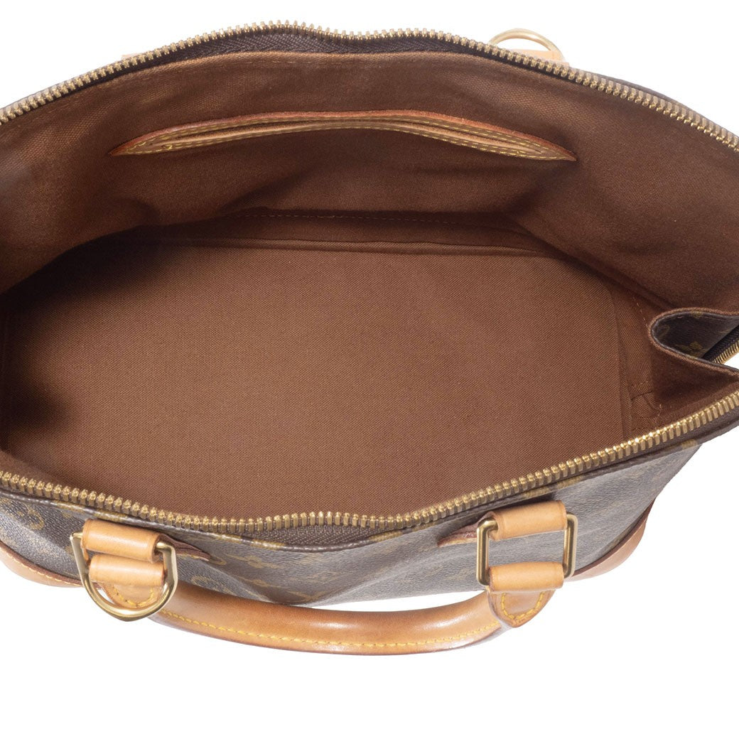 LOUIS VUITTON Alma PM Monogram Womens Handbag M51130 Brown Leather Preowned16