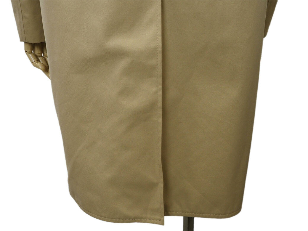 Auth Burberry Coat Spring Coat Beige Cotton IT36 Stand Collar Coat Trench Coat5