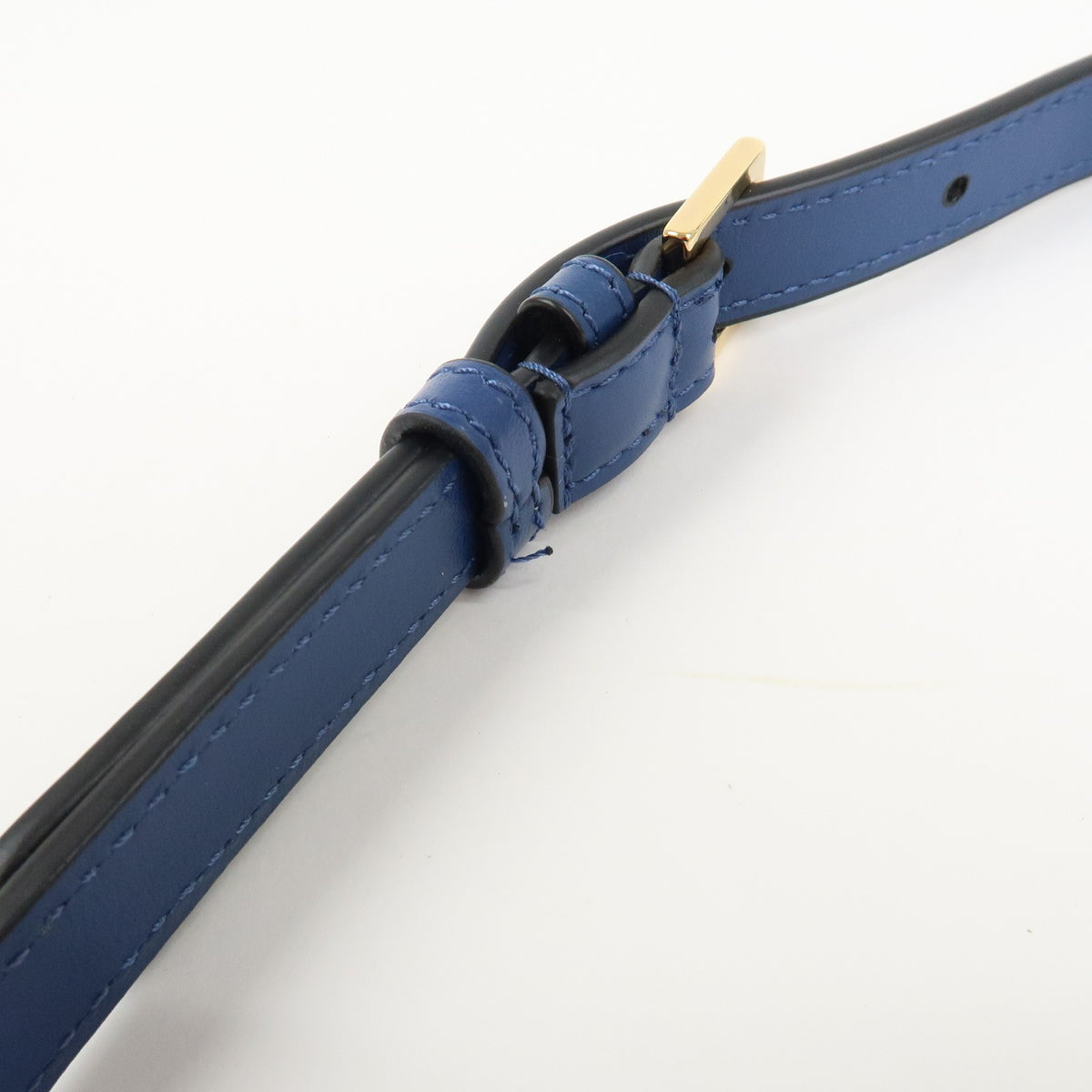 GIANNI VERSACE Denim Leather Chain Shoulder Bag Blue Authentic Used F/S6