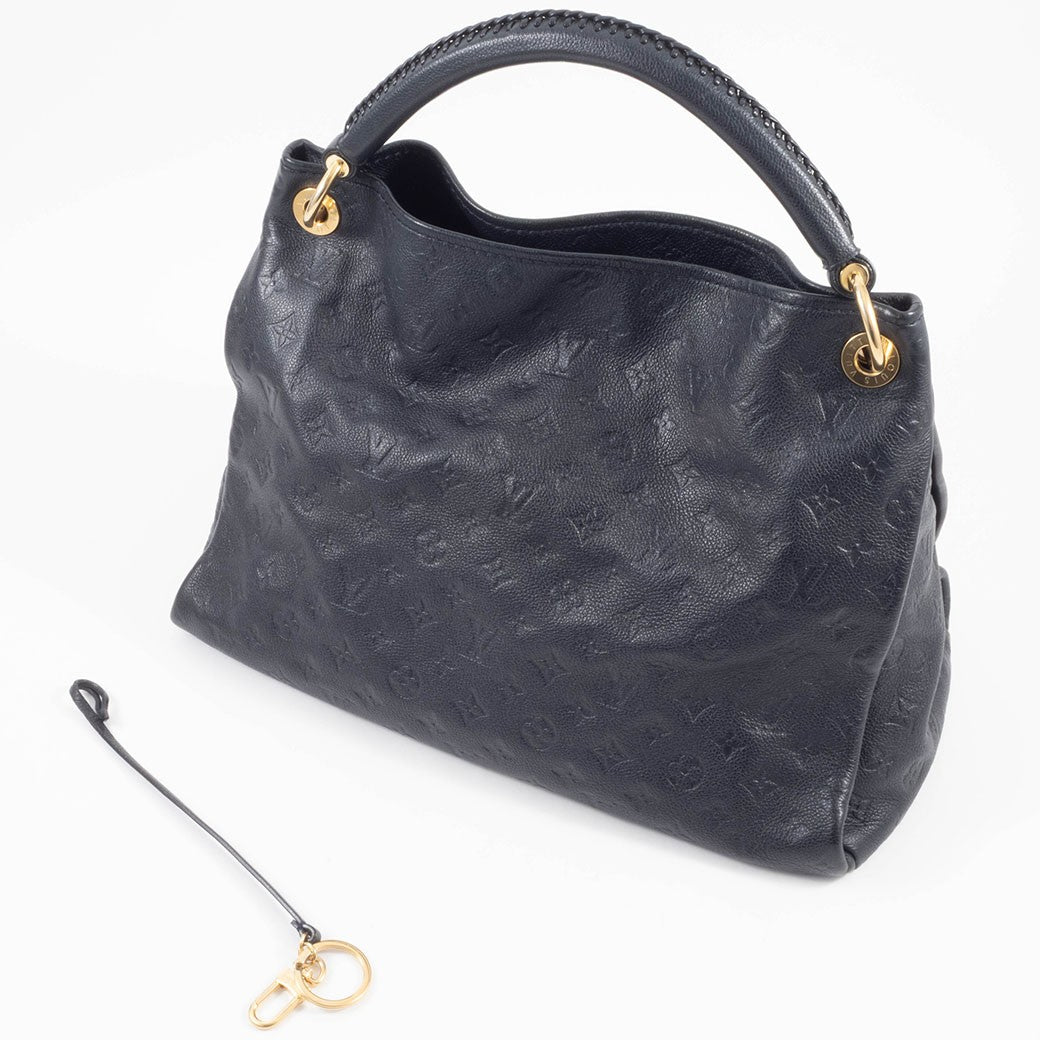 LOUIS VUITTON Artsy MM Monogram Empreinte Infini Leather Hobo Shoulder Bag Auth11