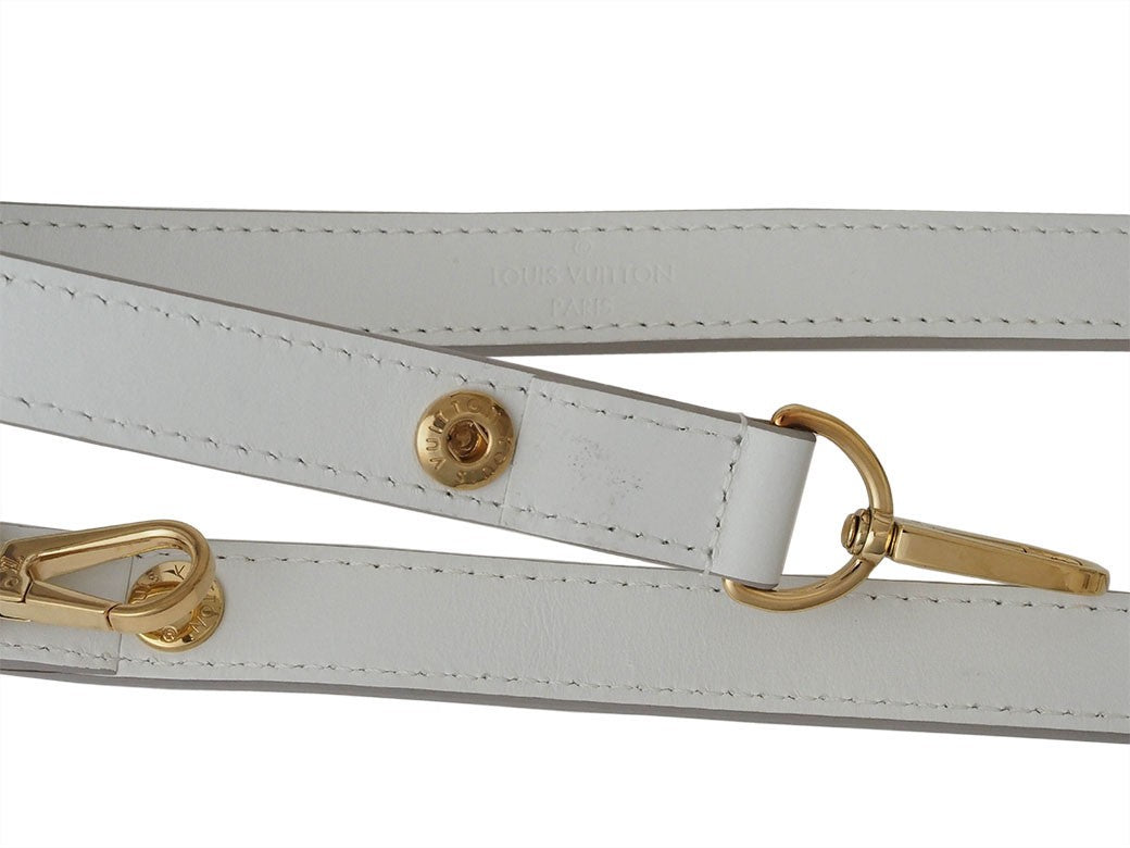 Louis Vuitton Dauphine NV Mini Crossbody Shoulder Bag Epi  White Preowned Auth4