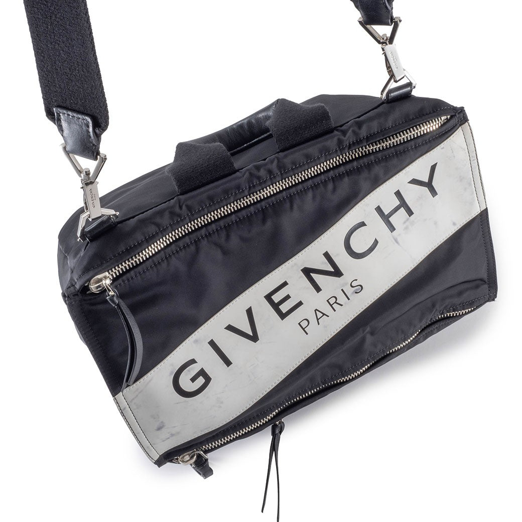 GIVENCHY Pandora Nylon Shoulder Bag Black Men Convertible Preowned Reuse Used8