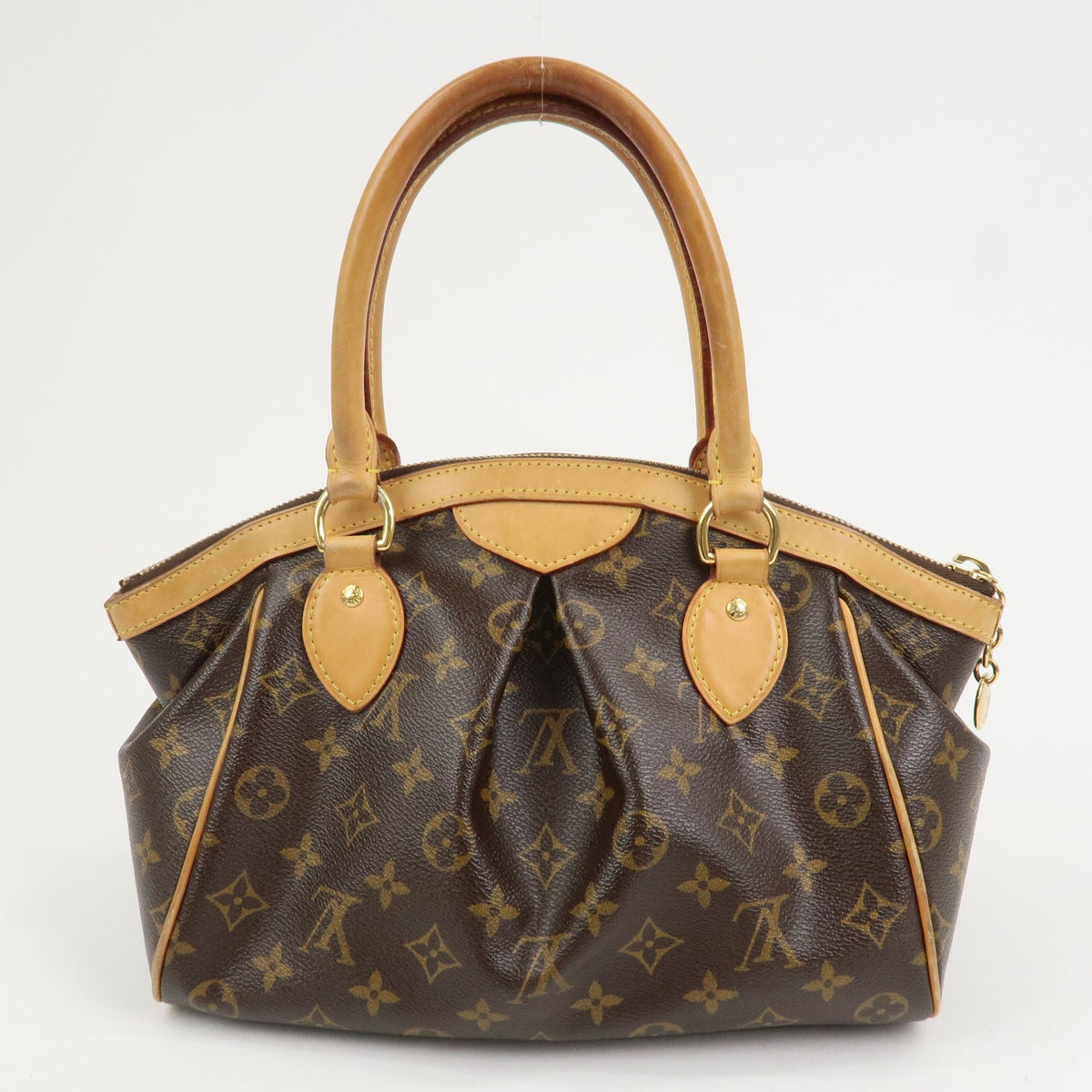 Louis Vuitton Monogram Tivoli PM Hand Bag Shoulder Bag Brown M40143 Used F/S1