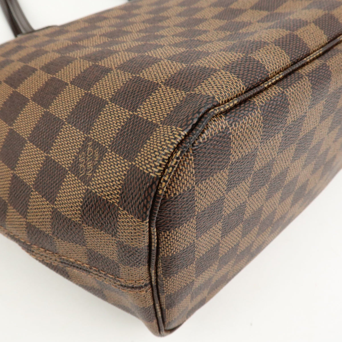 Louis Vuitton Neverfull MM Damier Ebene Tote Shoulder Bag Brown Preowned Auth17
