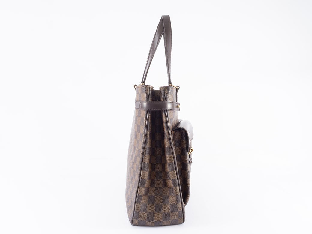 LOUIS VUITTON Uzes Damier Ebene Canvas Shoulder Tote Bag N51128 Preowned Auth3