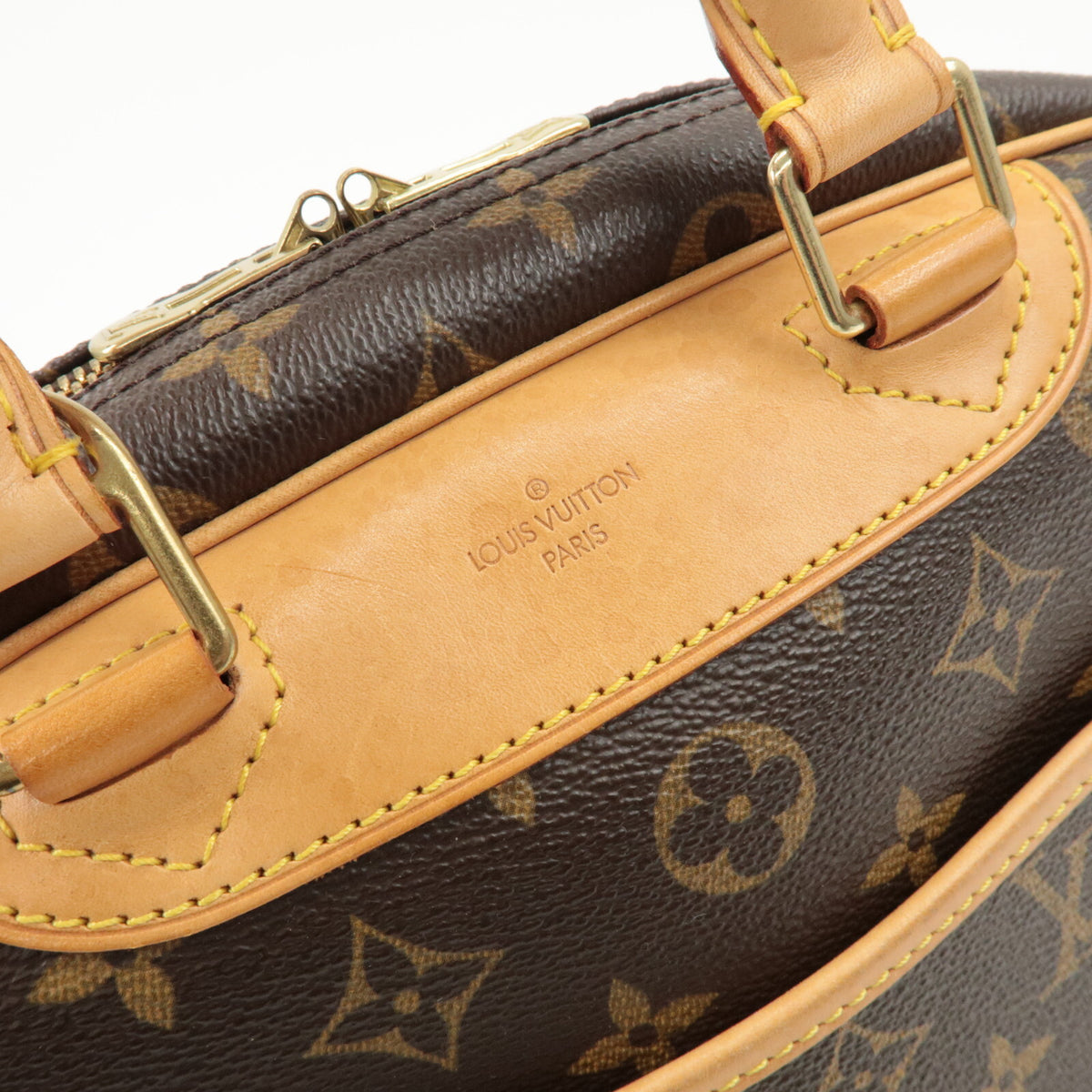 Louis Vuitton Monogram Trueville Womens Handbag Brown M42228 Preowned Auth9