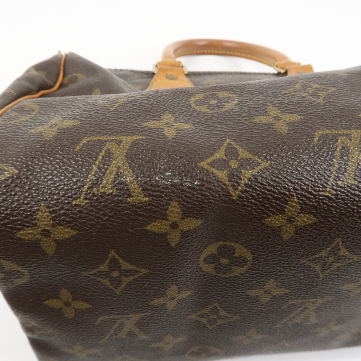 Louis Vuitton Monogram Speedy 25 Boston Bag Hand Bag Brown M41528 Auth Used F/S14