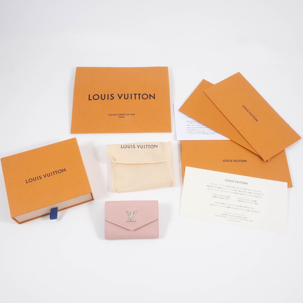 LOUIS VUITTON Portefeuille Lockmini Womens Wallet Rose Ballerine Preowned Auth13
