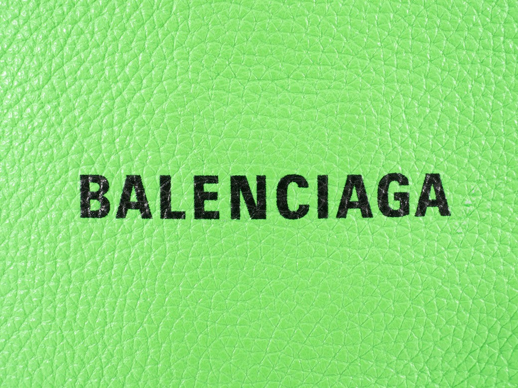 BALENCIAGA Explorer Crossbody Shoulder Bag Green Leather 593329 Pouch Preowned5