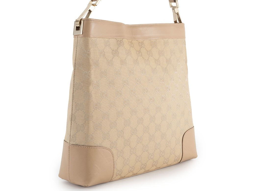 Gucci Bag GG Canvas Shoulder Bag Women's oneshoulder bag Beige Used Reuse1