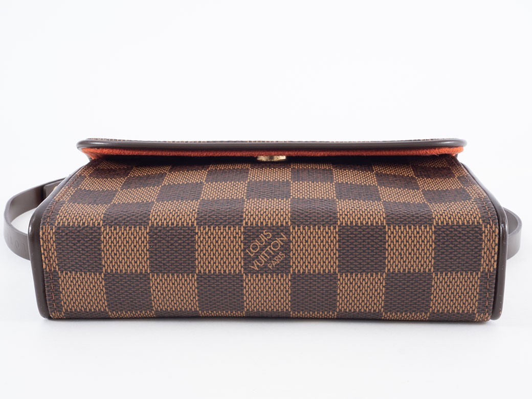 LOUIS VUITTON Pochette Florentine Damier Ebene Waist Bag N51856 Convertible Auth11