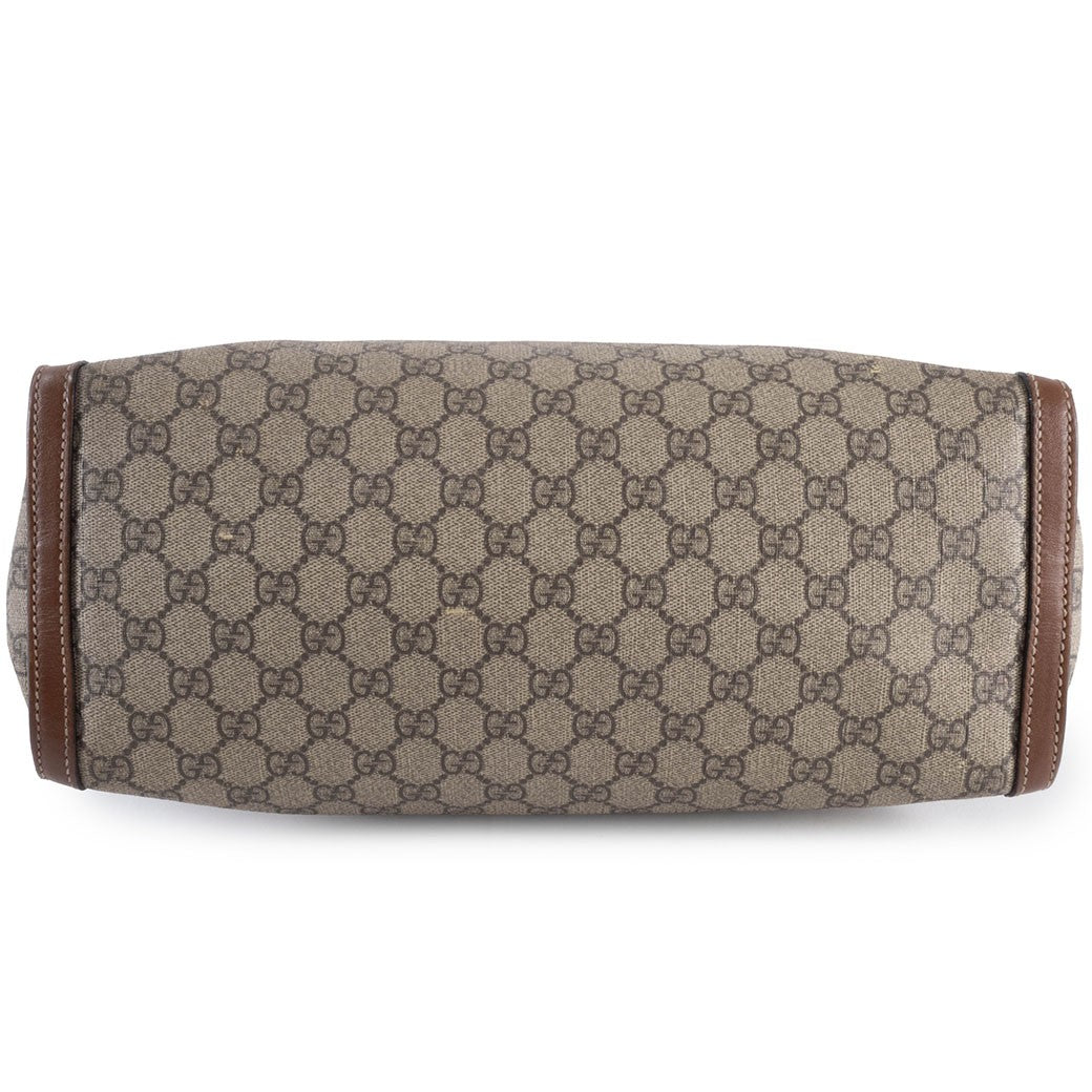 GUCCI Padlock GG Supreme Chain Shoulder Bag Beige Brown 479197 Preowned Auth5