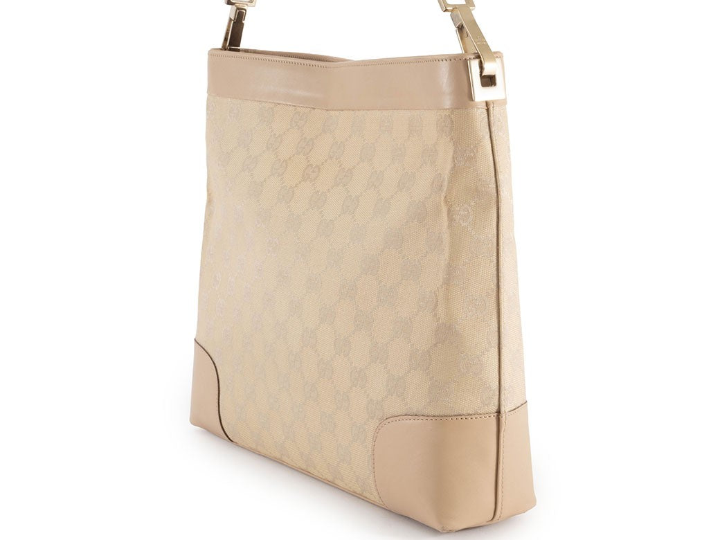 Gucci Bag GG Canvas Shoulder Bag Women's oneshoulder bag Beige Used Reuse17