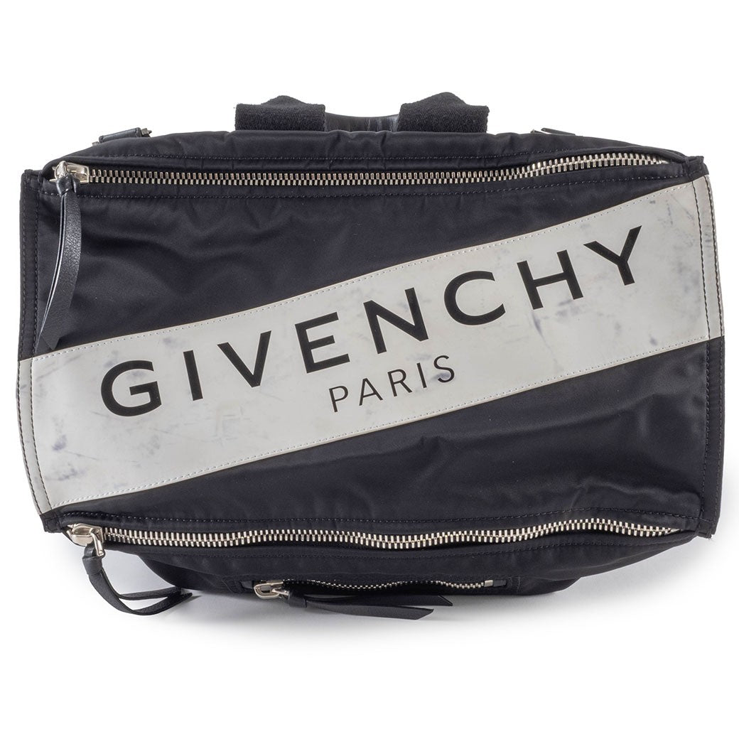 GIVENCHY Pandora Nylon Shoulder Bag Black Men Convertible Preowned Reuse Used4