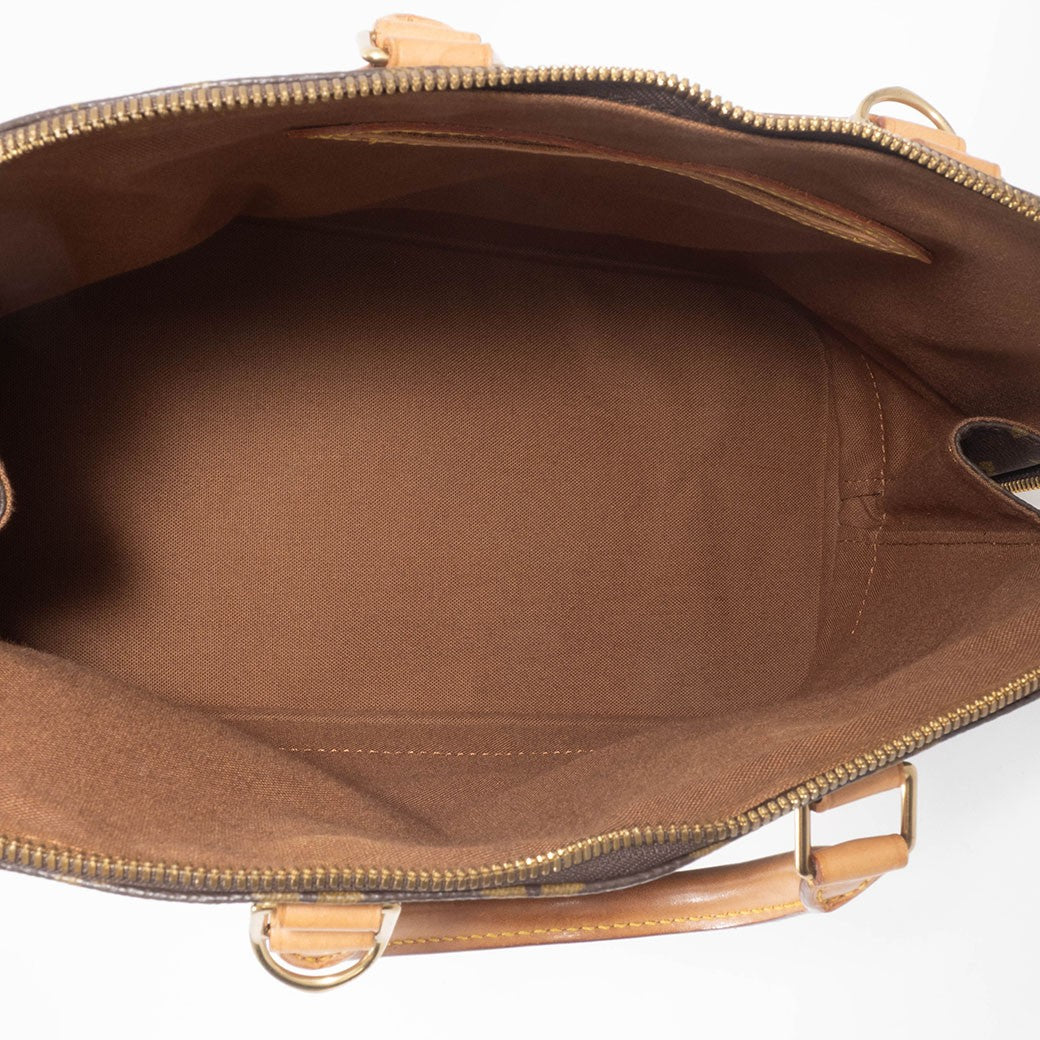 LOUIS VUITTON Alma PM Monogram Womens Handbag M51130 Brown Leather Preowned17