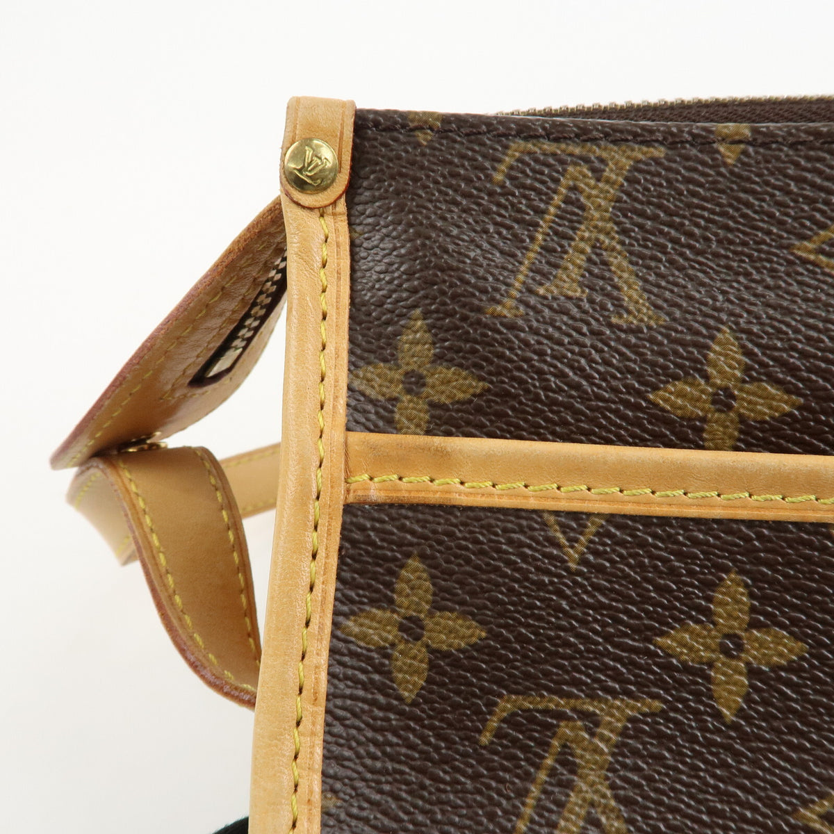 Louis Vuitton Monogram Popincourt Long Shoulder Bag Brown Large Preowned Auth17
