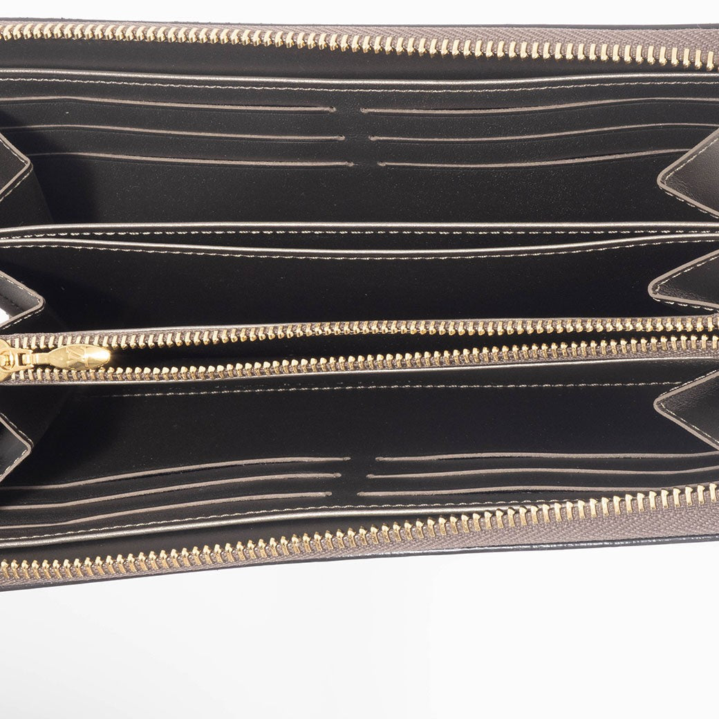 LOUIS VUITTON Zippy Wallet Vernis Champagne Metallise Gold Ziparound Preowned16