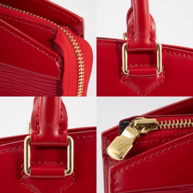 LOUIS VUITTON Riviera Womens Handbag Tote Bag Red Epi Leather Preowned Auth17