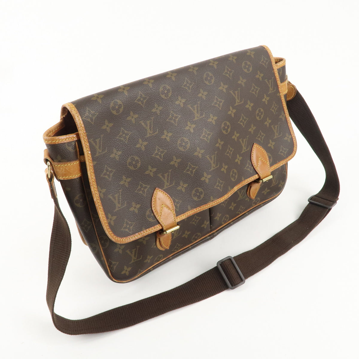 LOUIS VUITTON Monogram Gibessiere GM Crossbody Shoulder Bag Preowned Auth2