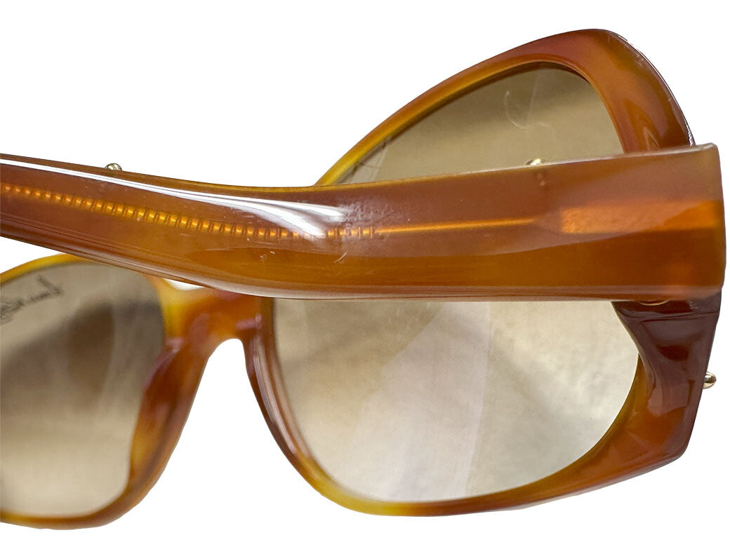 Auth LOUIS VUITTON GINA Sunglasses Square Brown Z0053WN Plastic Gina Tortoise7