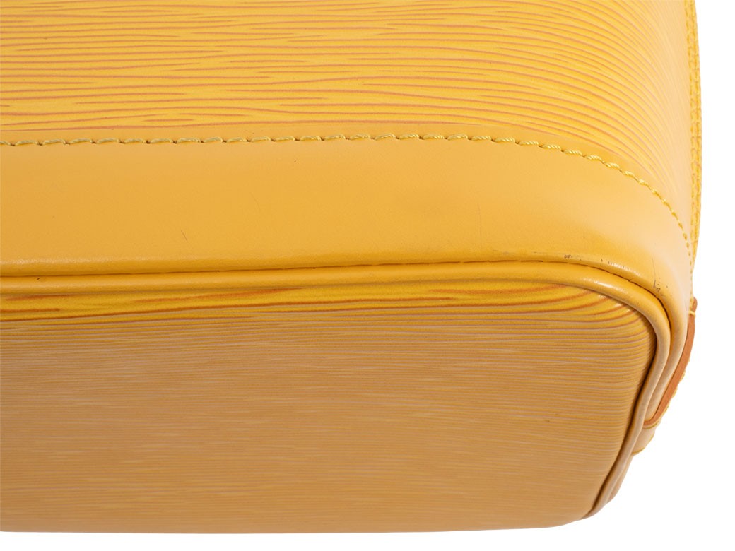 LOUIS VUITTON Alma PM Epi Leather Yellow Womens Handbag M52149 Preowned Auth17