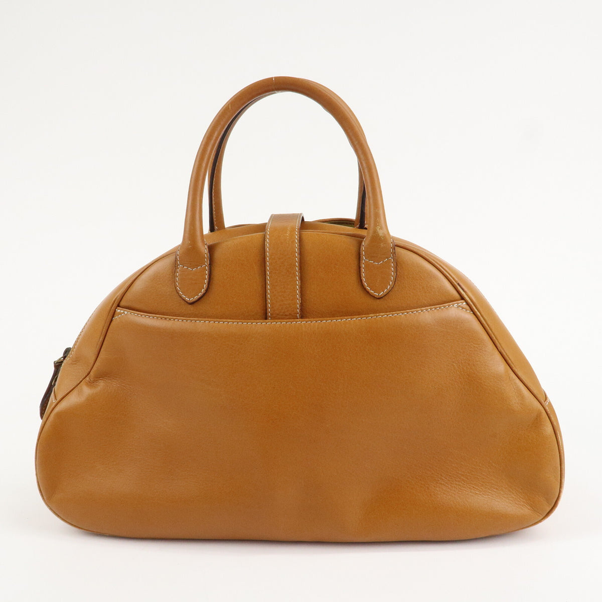 Christian Dior Double Saddle Bag Leather Tote Bag Handbag Preowned Auth1