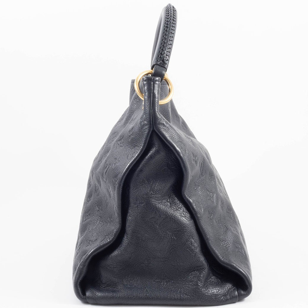 LOUIS VUITTON Artsy MM Monogram Empreinte Infini Leather Hobo Shoulder Bag Auth5