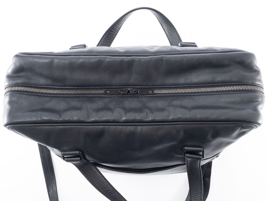 LOUIS VUITTON Upton Defile Black Leather Men Business Bag M92400 Preowned Auth5
