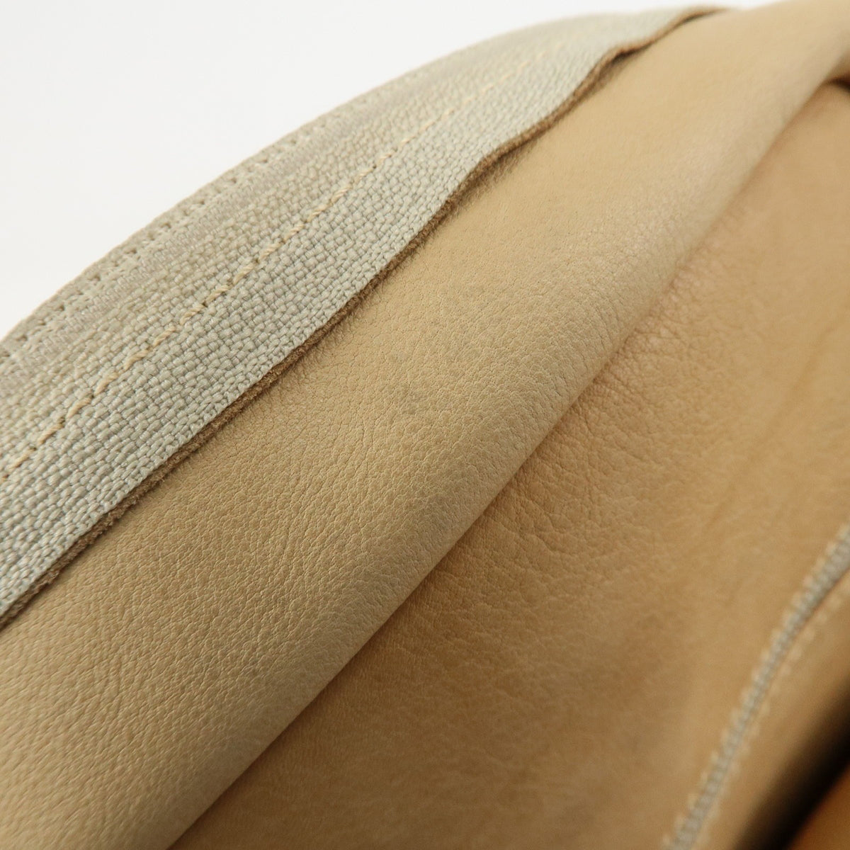 LOEWE Anagram Leather Amazona 32 Hand Bag Tote Bag Beige Ivory Auth Used F/S20