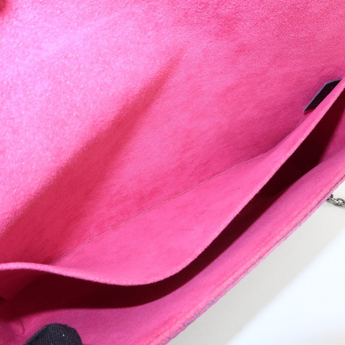 Louis Vuitton Epi Pochette Felicie Shoulder Bag Noir Pink M64579 Auth Used F/S19