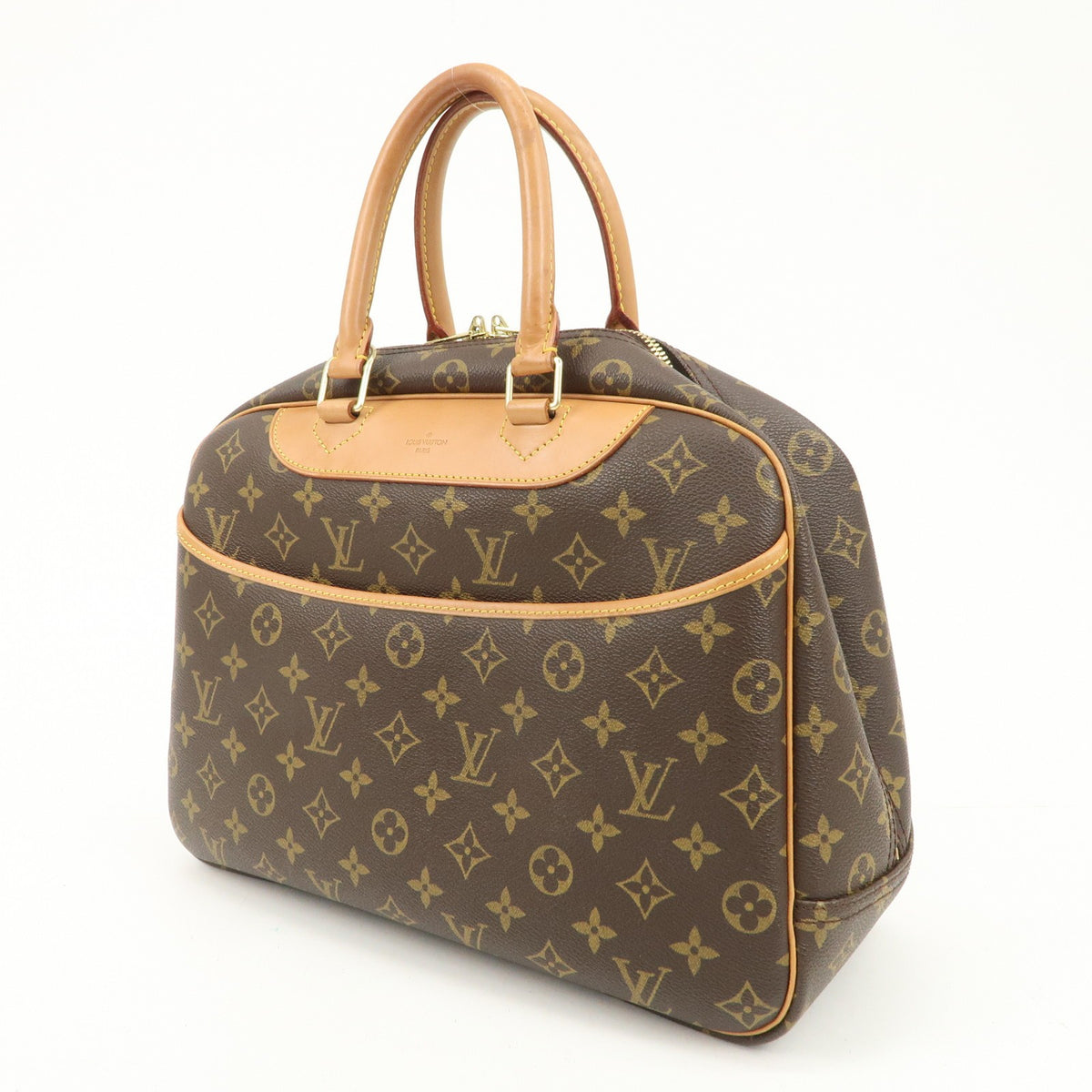 Louis Vuitton Handbag Monogram Deauville Brown M47270 Authentic Used F/S2