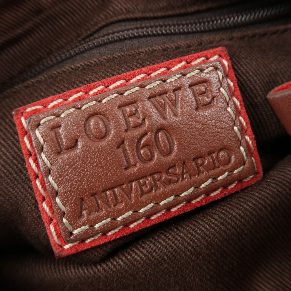 Auth LOEWE Anagram Canvas Suede Leather Shoulder Bag 160th Anniverssary Used22