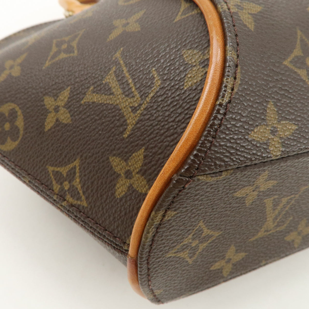 Authentic Louis Vuitton Monogram Ellipse PM Hand Bag Brown M51127 Used F/S10