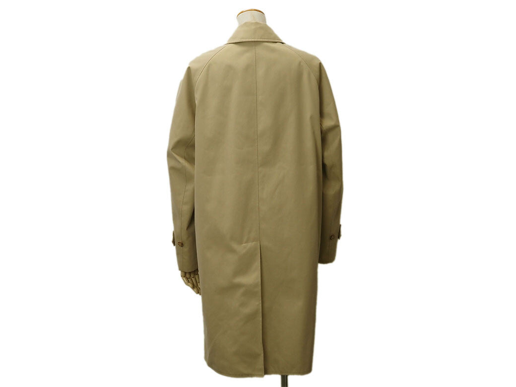 Auth Burberry Coat Spring Coat Beige Cotton IT36 Stand Collar Coat Trench Coat1