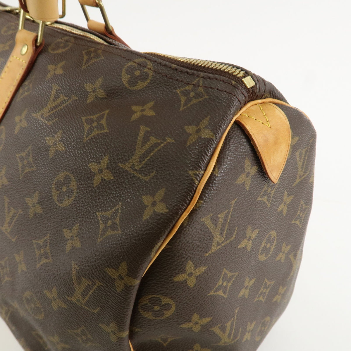 Louis Vuitton Monogram Keep All 45 Boston Bag Brown M41428 Authentic Used F/S14