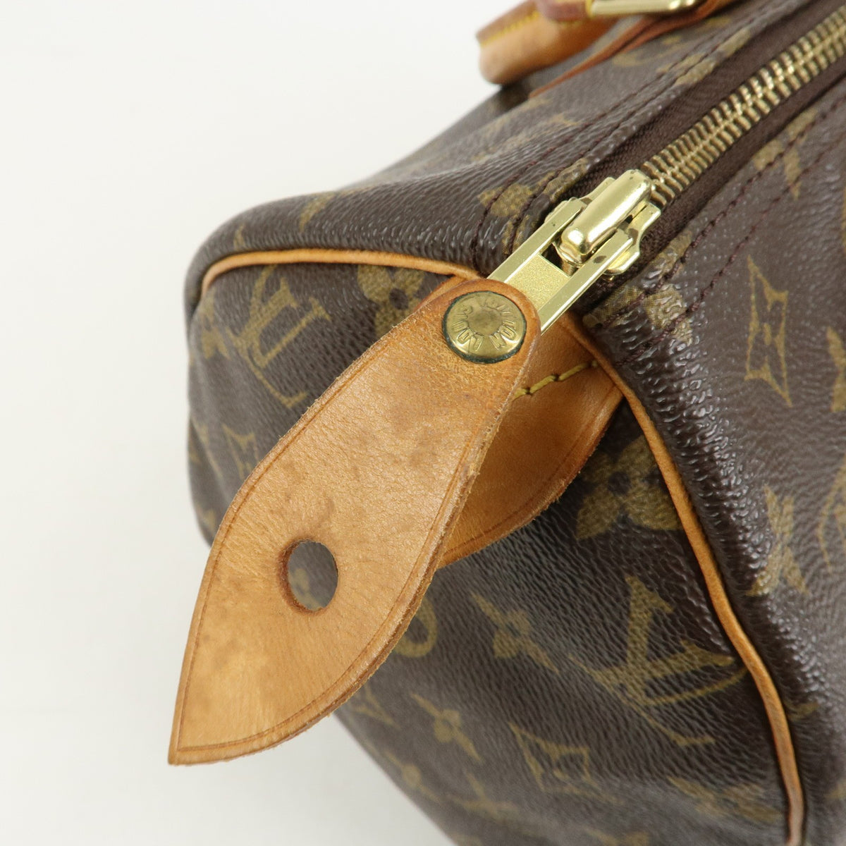 Louis Vuitton Monogram Speedy 30 Boston Bag Hand Bag Brown M41526 Auth Used F/S17
