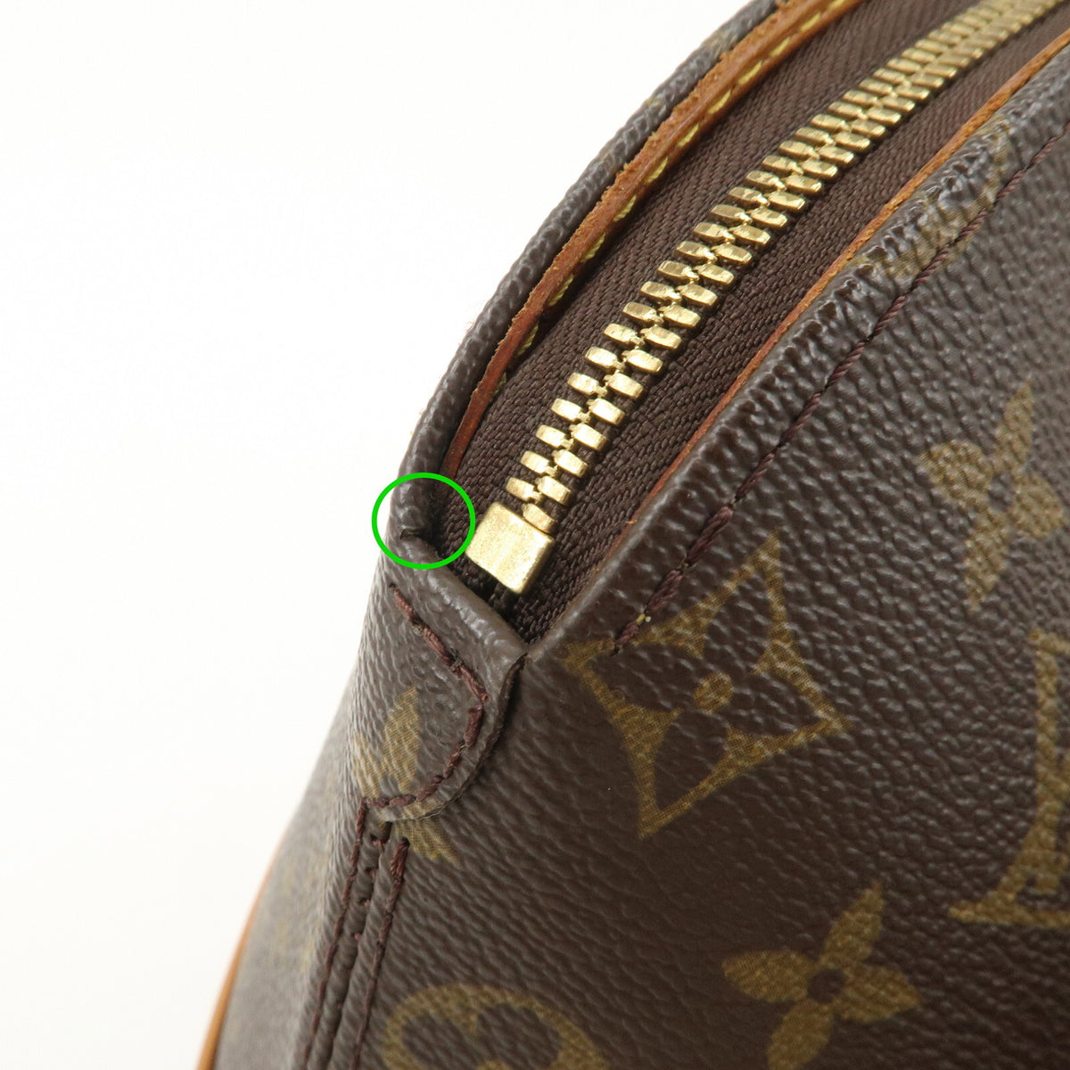 Authentic Louis Vuitton Monogram Ellipse PM Hand Bag Brown M51127 Used F/S15