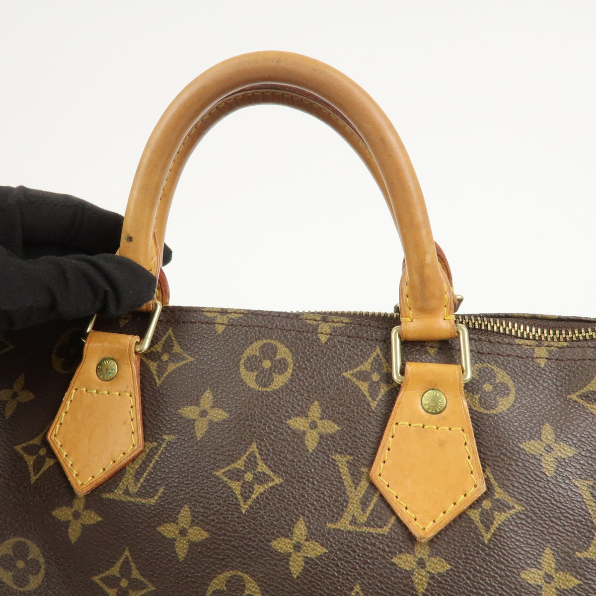 Louis Vuitton Monogram Speedy 30 Boston Bag Hand Bag Brown M41526 Auth Used F/S5